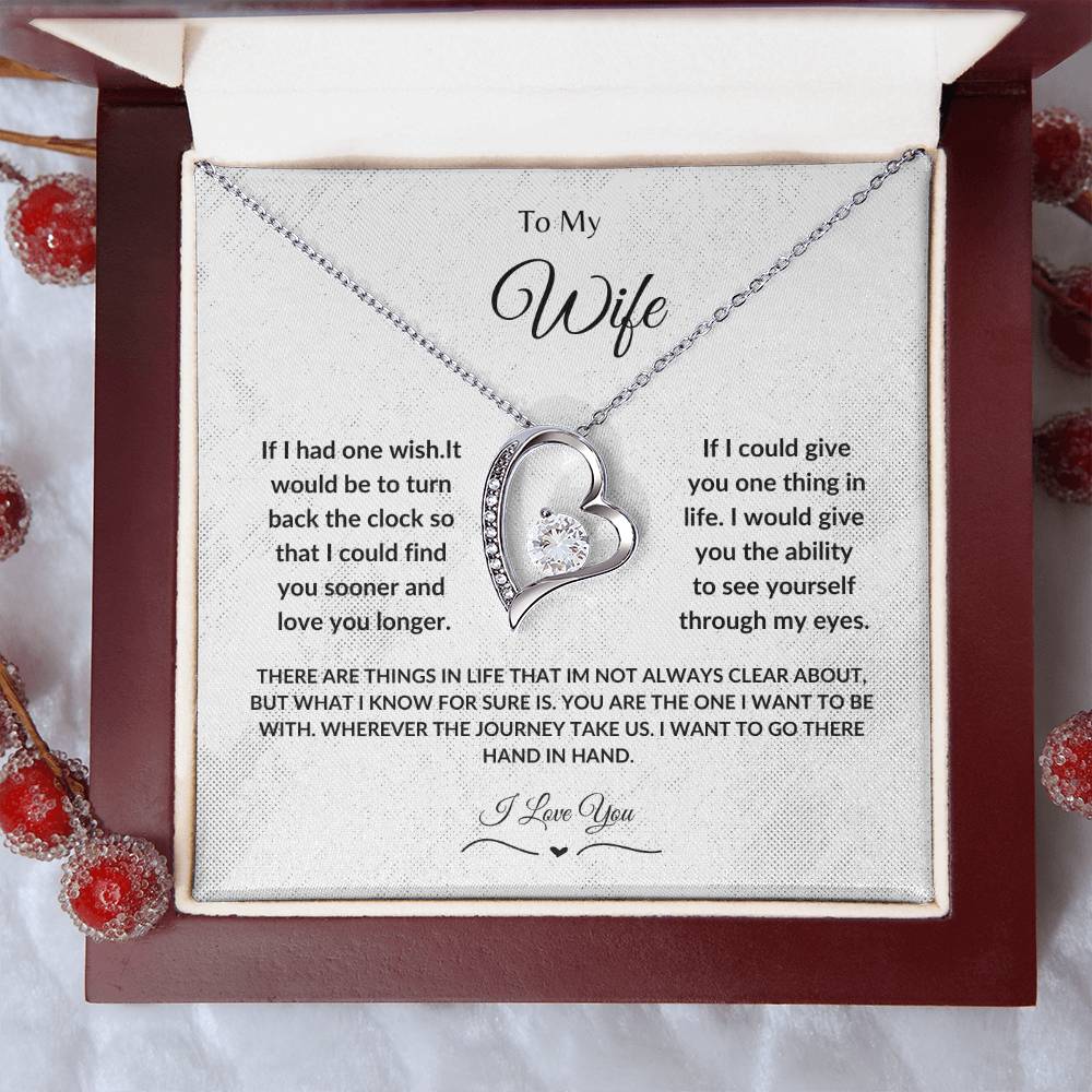 To My Wife Forever Love Necklace