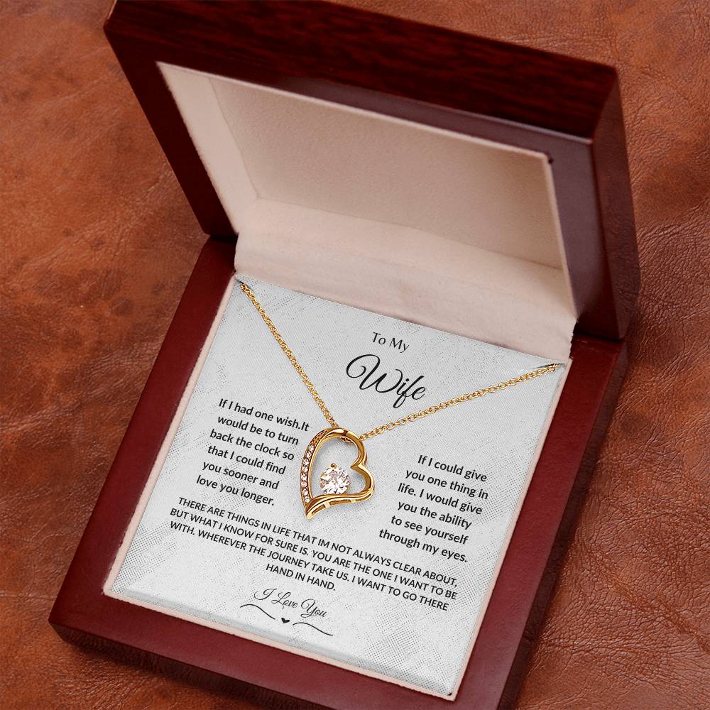 To My Wife Forever Love Necklace