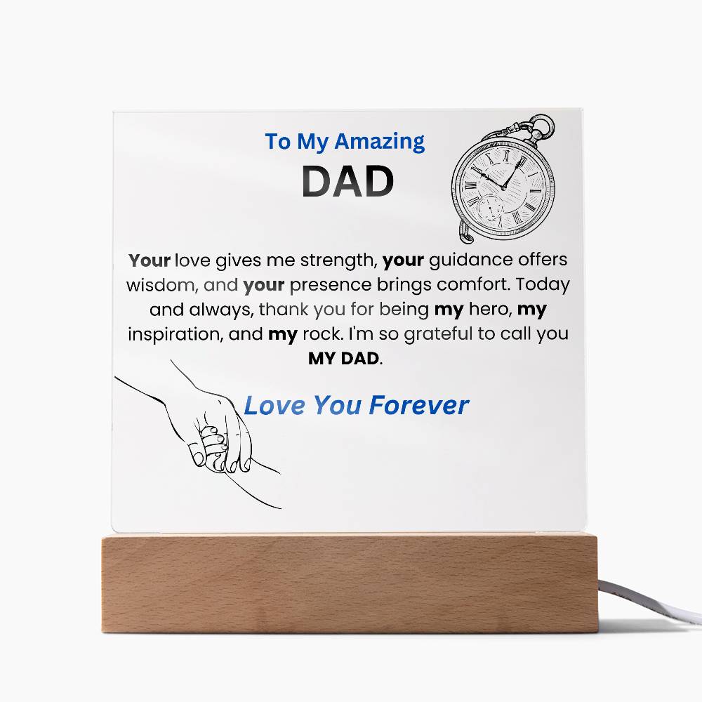 To My Amazing Dad Acrylic Plaque