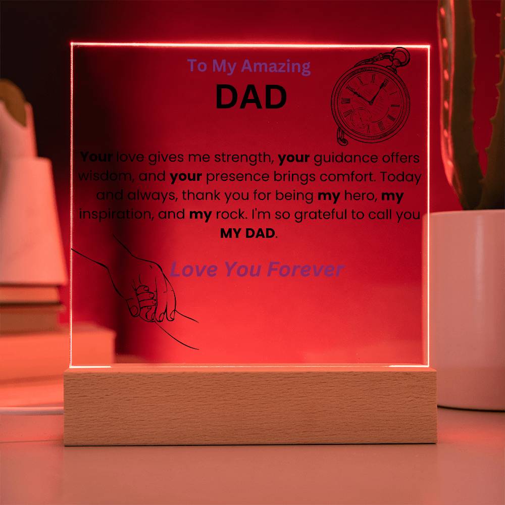 To My Amazing Dad Acrylic Plaque