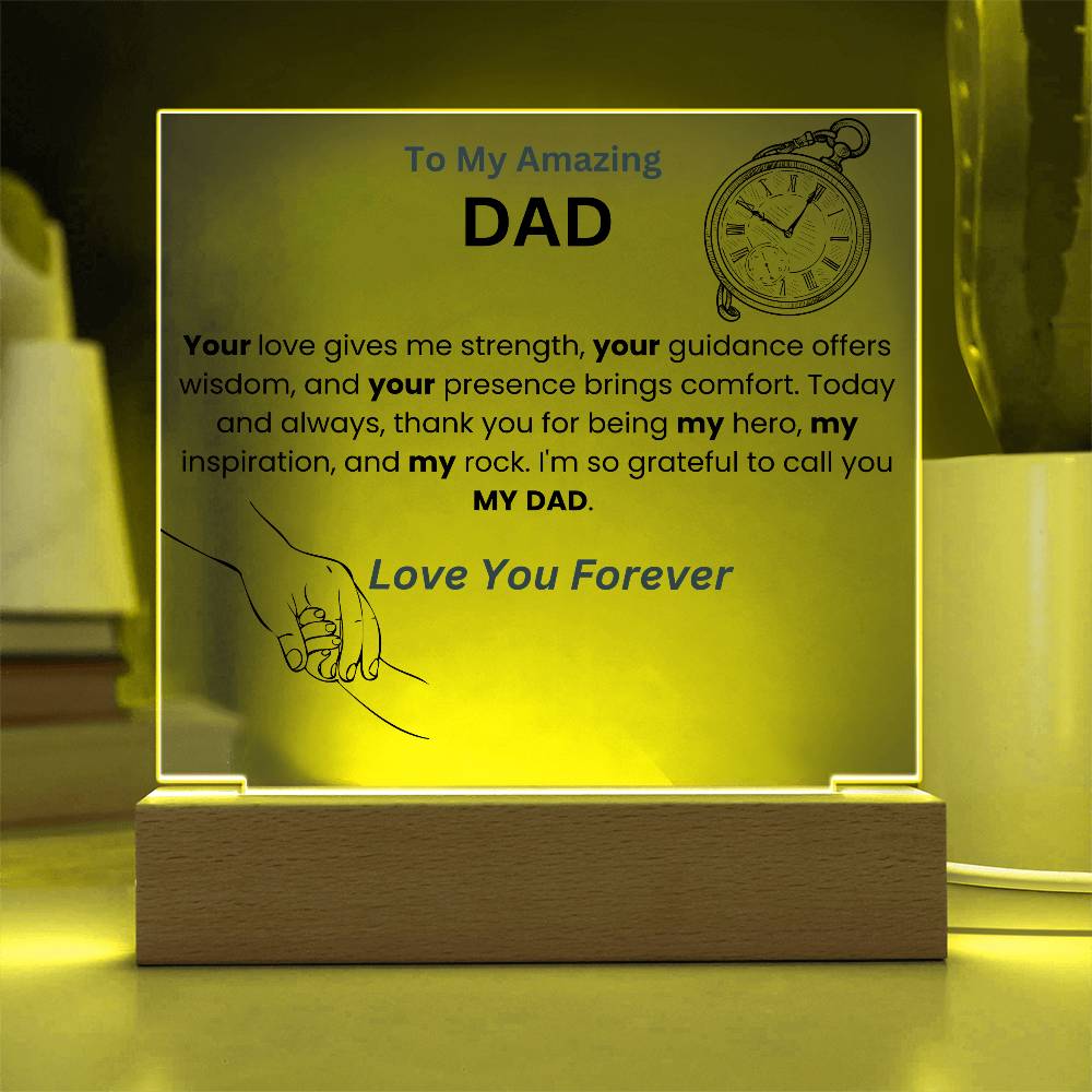 To My Amazing Dad Acrylic Plaque