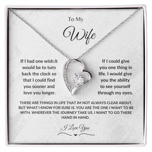 To My Wife Forever Love Necklace