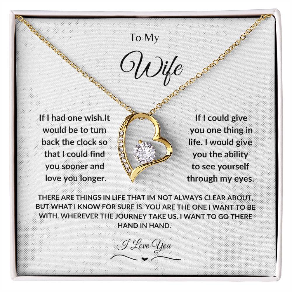 To My Wife Forever Love Necklace