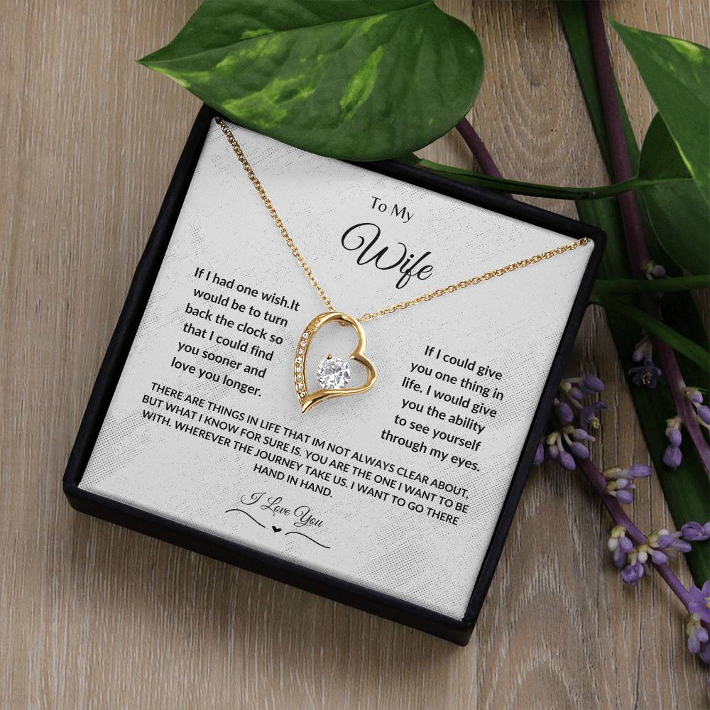 To My Wife Forever Love Necklace