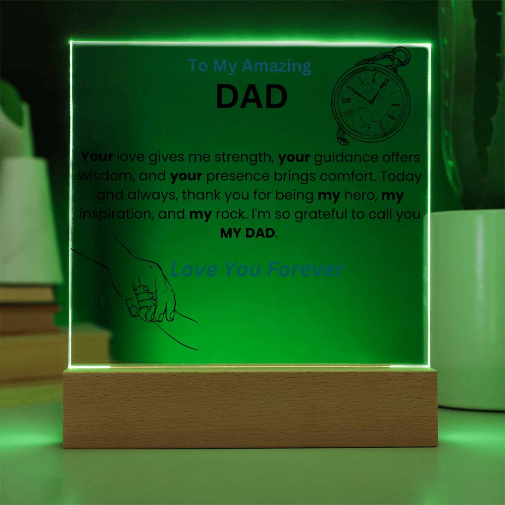 To My Amazing Dad Acrylic Plaque