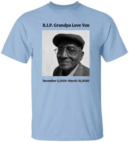 Personalized  Memorial  Tee (front only)